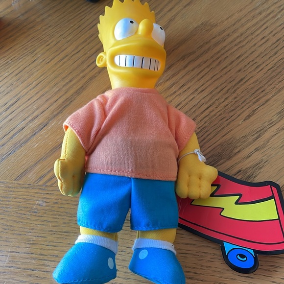 The Simpsons Vintage 1990 Burger King Plush Dolls, Complete Set of 5 NWT - Picture 6 of 12